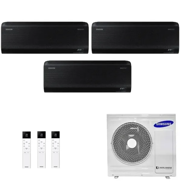 Samsung Trio Split 7+9+9 Btu Windfree Zwart AJ068TXJ3KG/EU