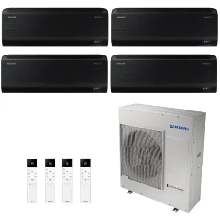 Climatiseur split Samsung Quadri 7+7+7+7 BTU Windfree Noir AJ080TXJ4KG/UE