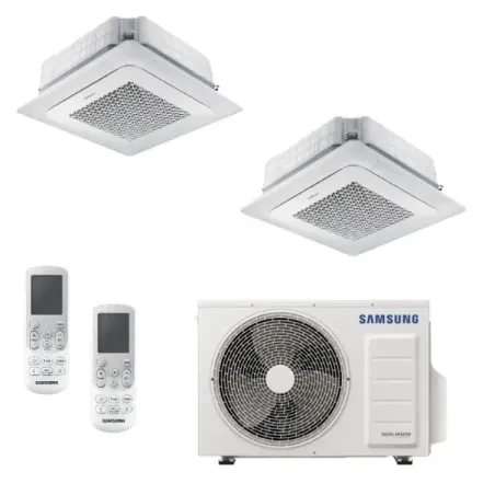 Climatiseur split Samsung Duo 12+12 Btu 4 Vie Mini WindFree AJ050TXJ2KG/UE