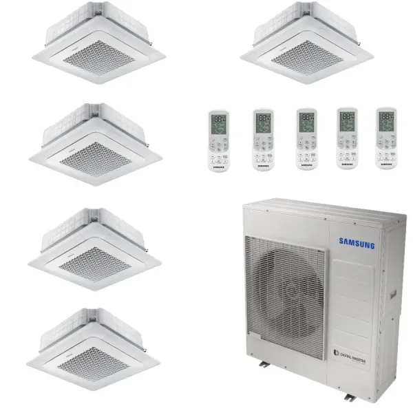 Climatiseur split Samsung Penta Split 7+7+7+7+12 BTU 4 Vie Mini WindFree AJ100TXJ5KG/UE