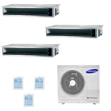 Climatiseur split Samsung Trio 9+9+12 BTU à faible/moyenne prévalence AJ068TXJ3KG/E
