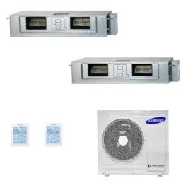 Climatiseur split Samsung Duo 18+18 Btu à faible/moyenne prévalence AJ080TXJ4KG/UE
