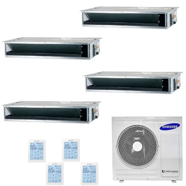 Samsung Quadri Split 9+9+9+12 Btu Kanaal AJ080TXJ4KG/EU