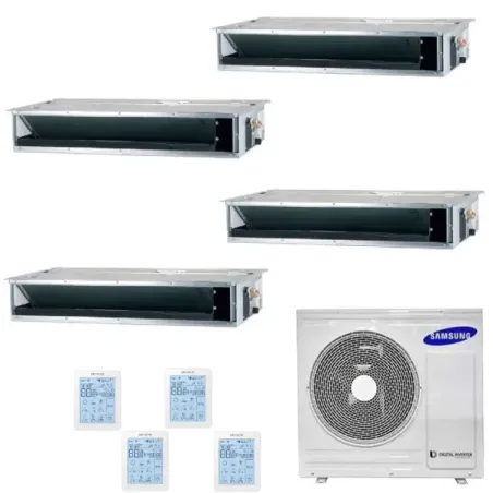 Climatiseur split Samsung Quadri 9+9+9+12 BTU Channel AJ080TXJ4KG/EU