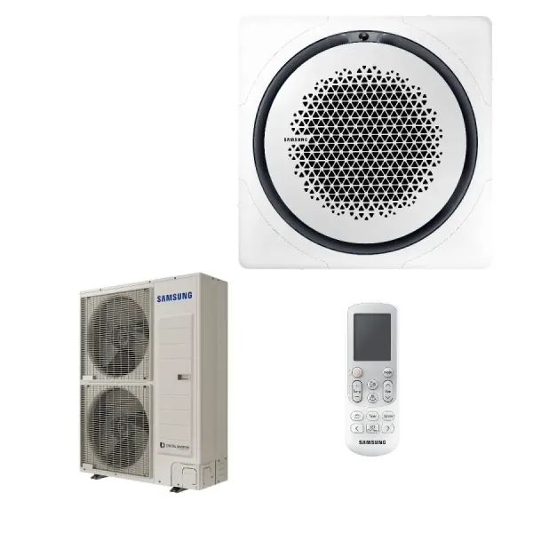 Climatiseur mono-split Samsung 14 kW Cassette 360° Panneau carré Blanc 220 V