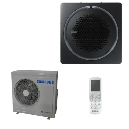 Cassette Samsung 7,0 kW, panneau carré 360°, noir, 220 V