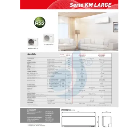 Climatiseur split monobloc Fujitsu 18 000 BTU ASEG18KMTE AOEG18KMTA Blanc