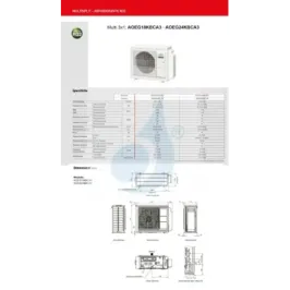 Fujitsu Outdoor Unit Multi Split AOEG24KBCA3 24000 Btu Trio Split 2