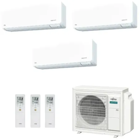 Klimaanlage Fujitsu Trio Split 7+9+12 KGTG WiFi AOEG18KBCA3