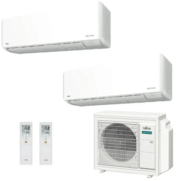Klimaanlage Fujitsu Duo Split 15+15 KMCG AOEG18KBCA3 Wand WiFi