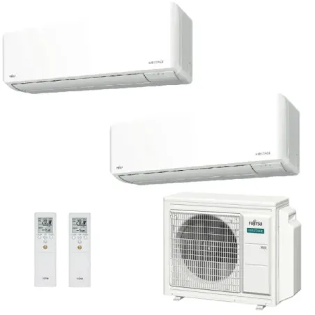 Klimaanlage Fujitsu Duo Split 12+15 KMCG AOEG24KBCA3 Wand WiFi