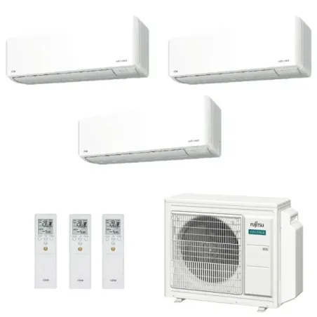 Climatiseur split Fujitsu Trio 7+9+15 KMCG WiFi AOEG24KBCA3