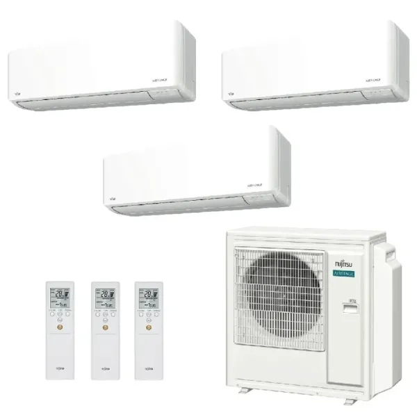 Fujitsu Trio Split 12+12+12 KMCG WiFi air conditioner AOEG36KBTA5