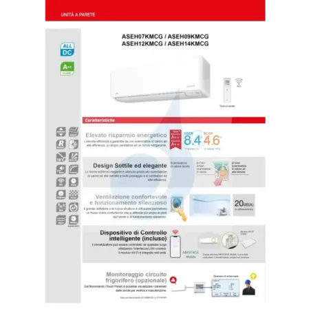 Fujitsu Quadri Split 9+9+15+15 KMCG WiFi AOEG36KBTA5 White