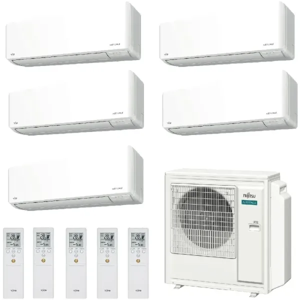 Fujitsu Penta Split 7+7+7+7+15 airconditioner KMCG AOEG36KBTA5