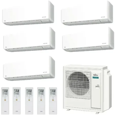 Fujitsu Penta Split 9+9+9+9+9 airconditioner KMCG AOEG36KBTA5
