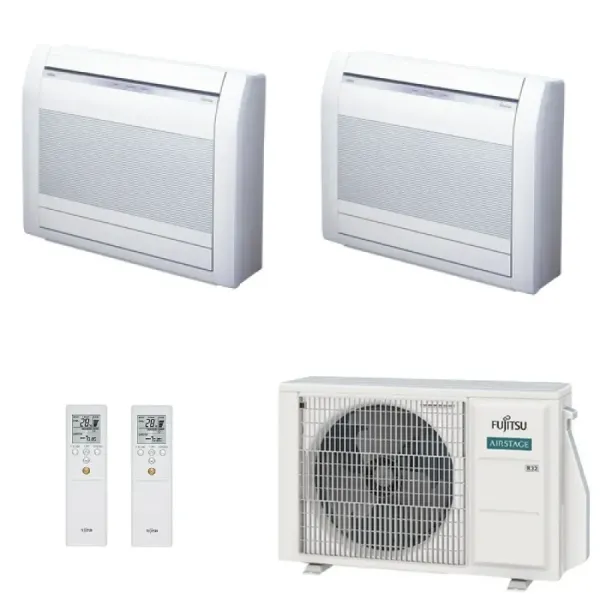 Fujitsu Duo Split 9+12 floor air conditioner KV AOEG18KBCA2