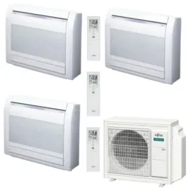 Fujitsu Trio Split 9+9+9 vloerairco KV AOEG18KBCA3