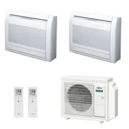 Fujitsu Duo Split 15+15 vloerairco KV AOEG24KBCA3