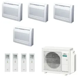 Fujitsu Quadri Split 9+9+9+15 vloer airconditioner KV AOEG30KBTA4