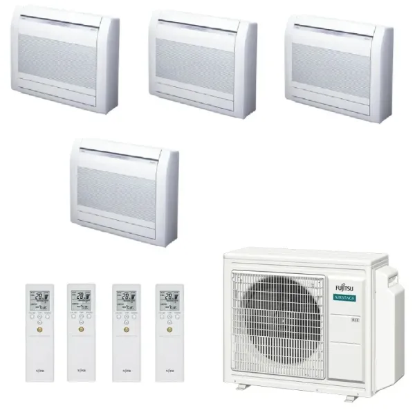 Climatiseur Fujitsu Quadri Split 9+9+12+15 étages KV AOEG30KBTA4