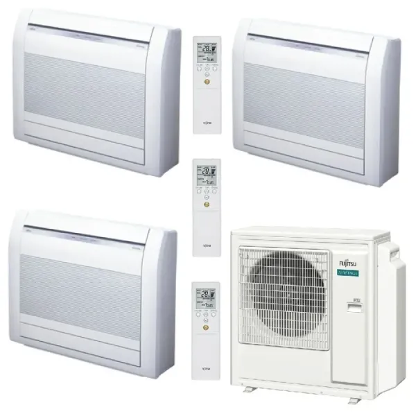 Fujitsu Trio Split 12+12+12 floor air conditioner KV AOEG36KBTA5