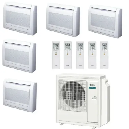 Klimaanlage Fujitsu Penta Split 9+9+9+9+12 Fußboden KV AOEG36KBTA5