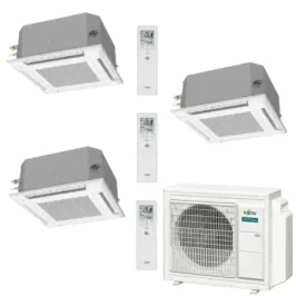 Fujitsu Trio Split 7+7+12 cassette air conditioner AOEG18KBCA3