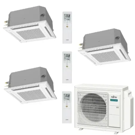 Fujitsu Trio Split 9+9+9 cassette air conditioner AOEG24KBCA3