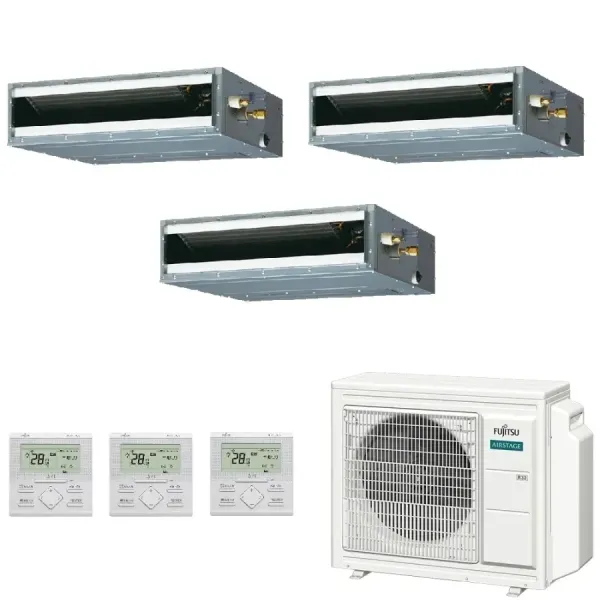 Climatiseur Fujitsu Trio Split 7+9+15 KL-Kanal AOEG24KBCA3