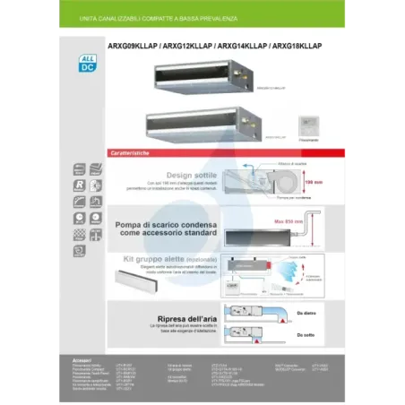 Fujitsu Quadri Split 9+9+12+12 KL channel AOEG30KBTA4