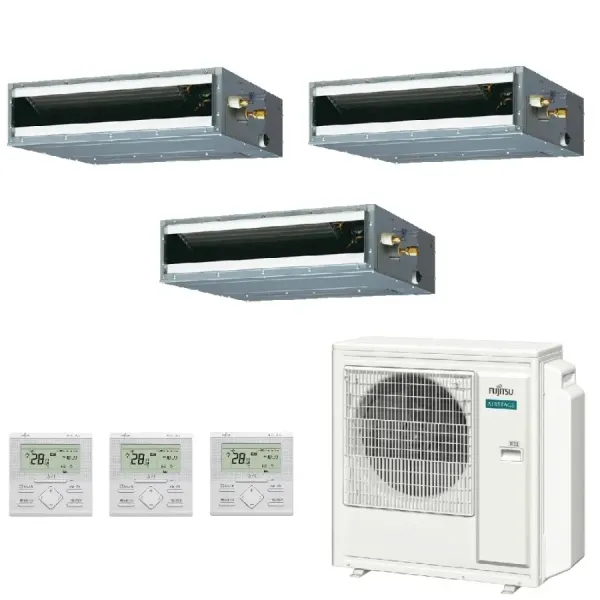 Fujitsu Trio Split 12+12+12 KL-Channel Air Conditioner AOEG36KBTA5