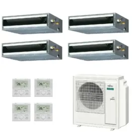 Fujitsu Quadri Split 9+9+9+12 KL-kanaal AOEG36KBTA5