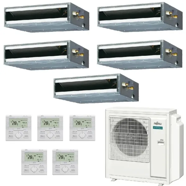 Fujitsu Penta Split 9+9+12+12+12 KL kanaal AOEG36KBTA5