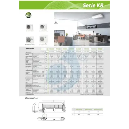 Climatiseur split mono Fujitsu 45 000 BTU ABEG45KRTA AOEG45KRTA 380 V