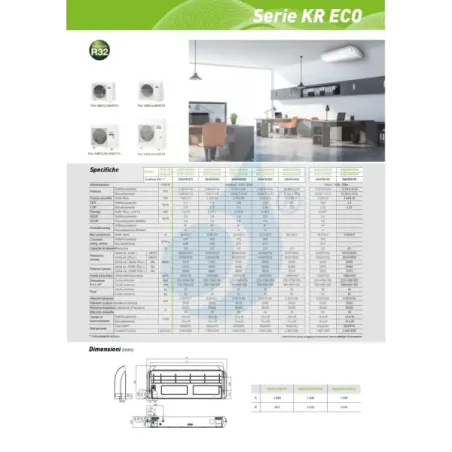 Climatiseur split mono Fujitsu 45 000 BTU ABEG45KRTA AOEG45KATA 220 V