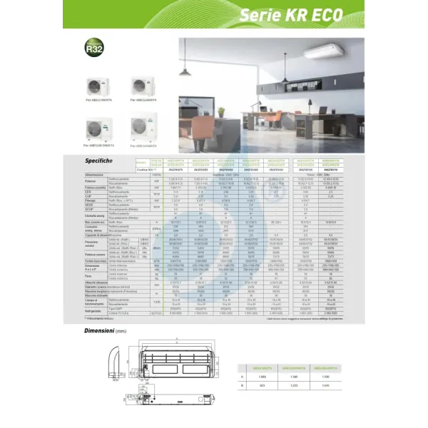 Fujitsu Mono Split 36 000 Btu ABEG36KRTA AOEG36KQTA 380 V