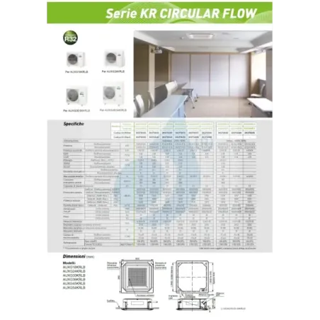 Fujitsu Mono Split 54000 Btu AUXG54KRLB AOEG54KBTB 220v Zwart