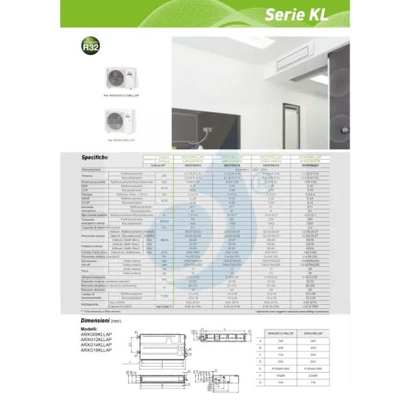 Climatiseur split mono Fujitsu 15 000 BTU ARXG14KLLAP AOEG14KBTB 220 V