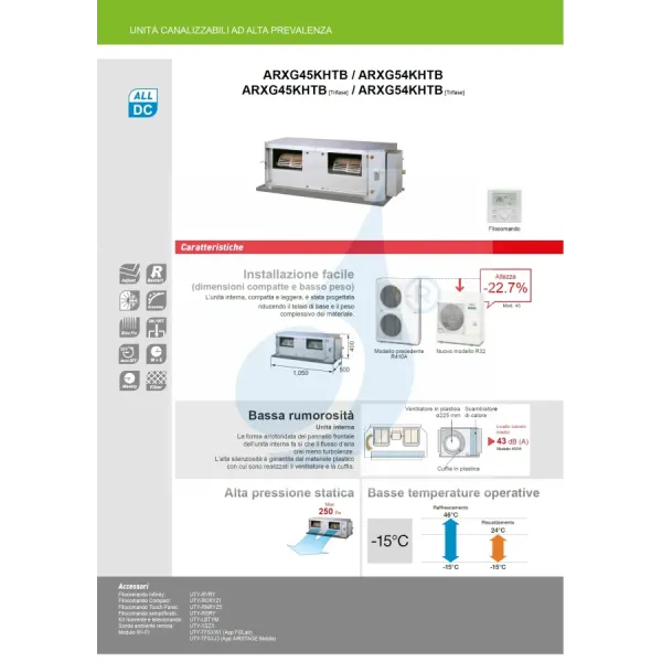 Fujitsu Mono Split 54000 Btu ARXG54KHTB AOEG54KBTB 220v