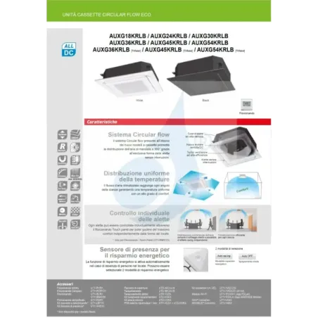 Fujitsu Mono Split 54000 Btu AUXG54KRLB AOEG54KATA 220v Zwart