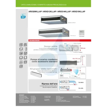 Fujitsu Monosplit 15000 Btu ARXG14KLLAP AOEG14KATA 220v