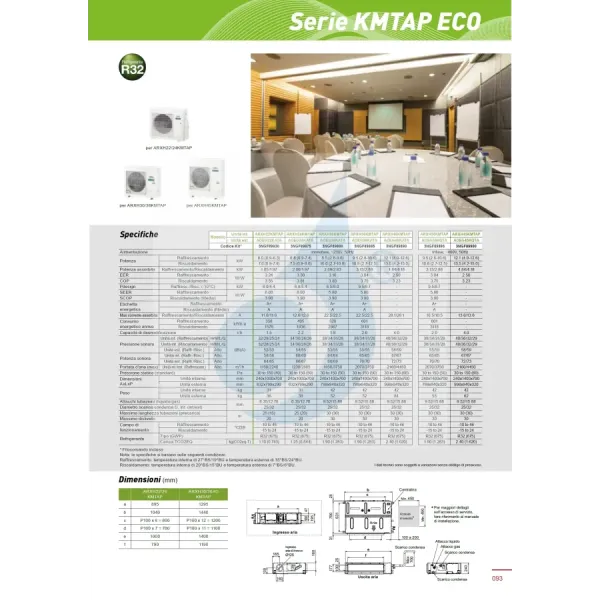 Fujitsu Mono Split 45000 Btu ARXH45KMTAP AOEG45KATA 220v