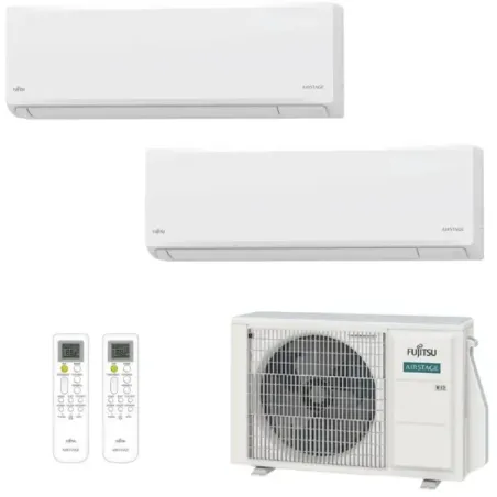 Fujitsu Duo Split 9+9 KN AOEG14KBCA2 Wandairco met WiFi