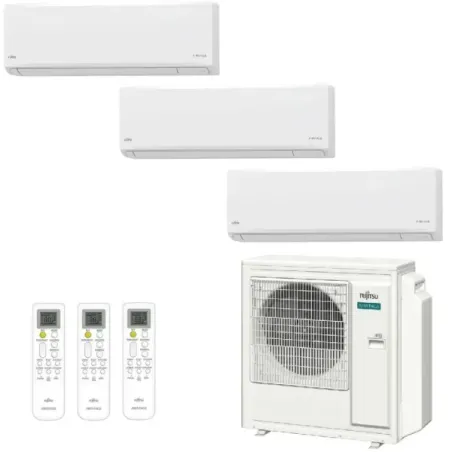 Fujitsu Trio Split 12+12+12 KN WiFi air conditioner AOEG36KBTA5