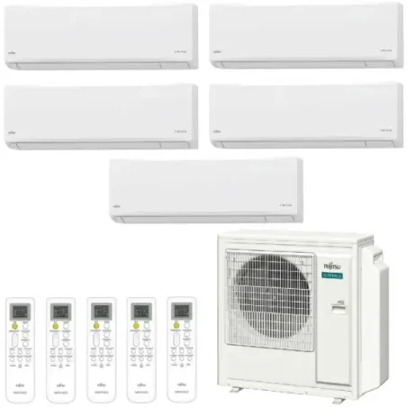 Fujitsu Penta Split 7+7+7+7+12 KN airconditioner AOEG36KBTA5