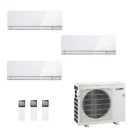 Climatiseurs Mitsubishi Trio Split 7+7+15 Blanc MXZ-3F68VF4