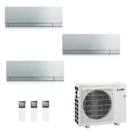 Climatiseur Mitsubishi Trio Split 7+12+15 Argent MXZ-3F68VF4