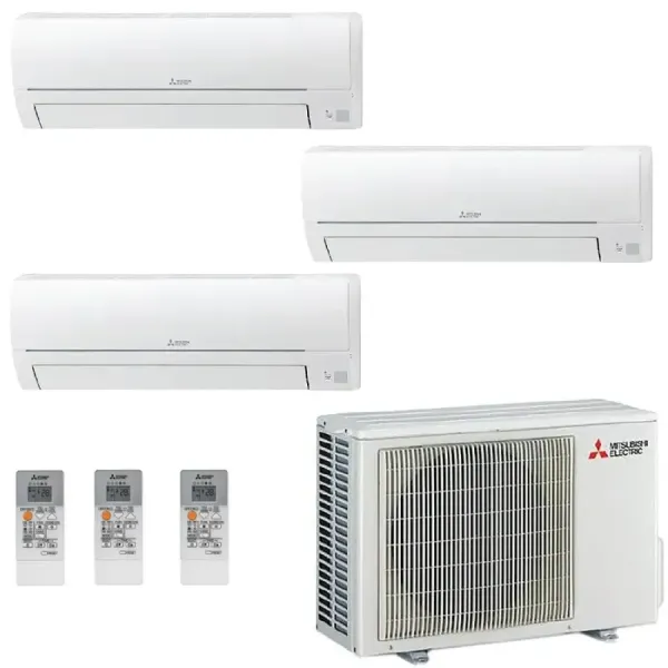 Airconditioners Mitsubishi Trio Split 9+9+9 Wit MXZ-3HA50VF2