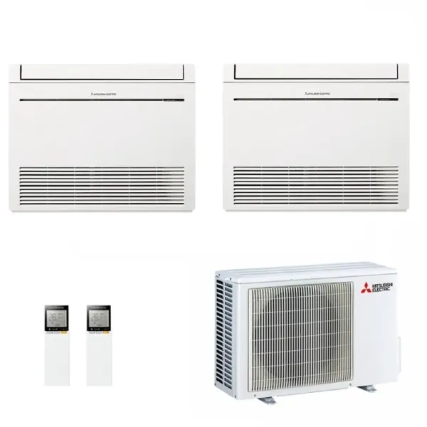 Chauffage au sol Mitsubishi Duo Split MFZ-KT 9000+9000 Btu MXZ-2F53VF4